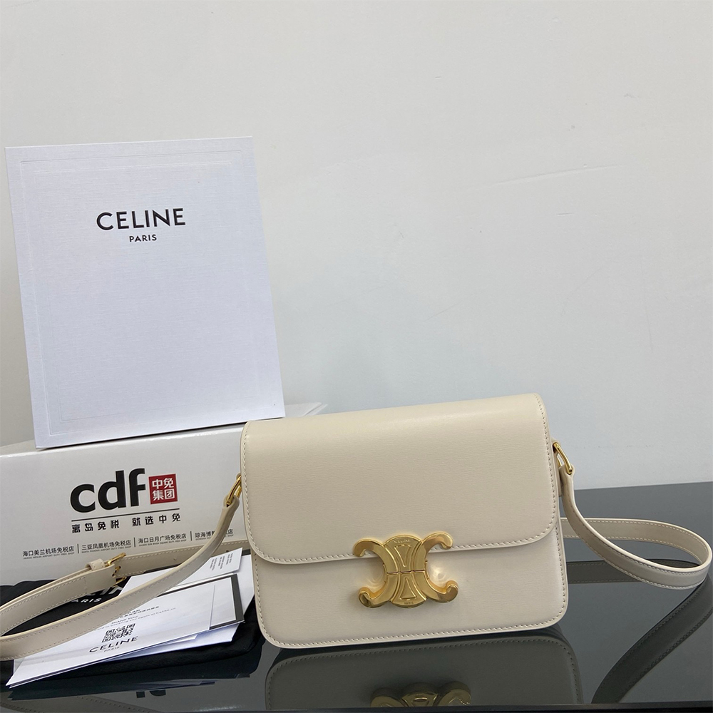 Teen Triomphe Bag in shiny calfskin
