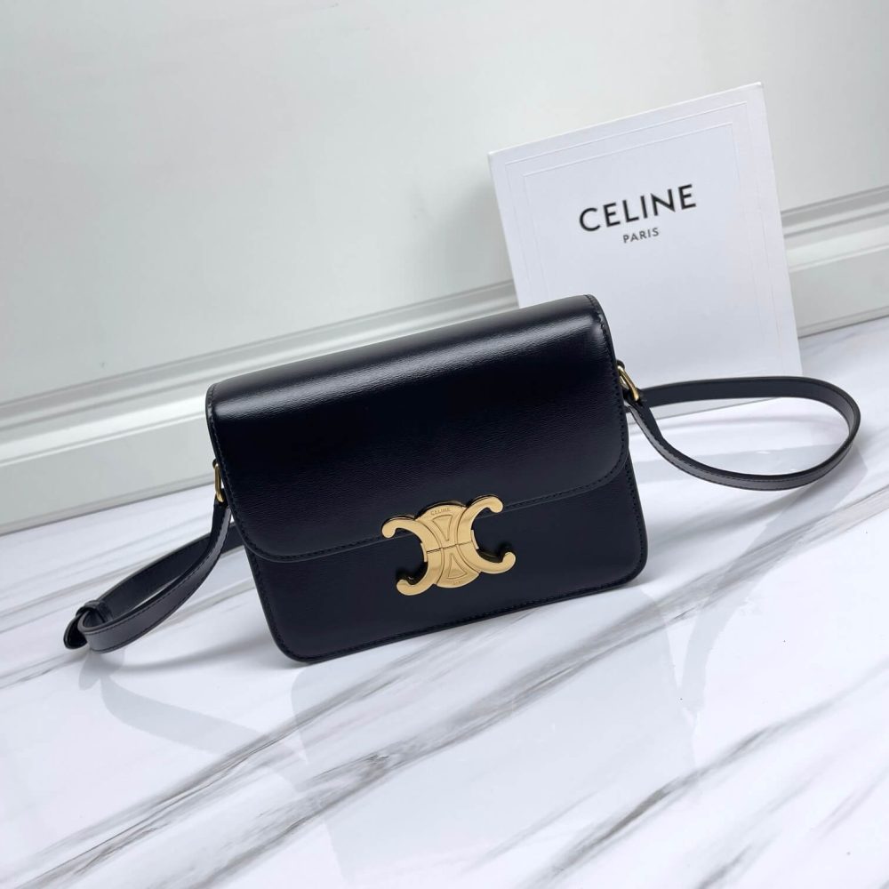 Teen Triomphe Bag in shiny calfskin