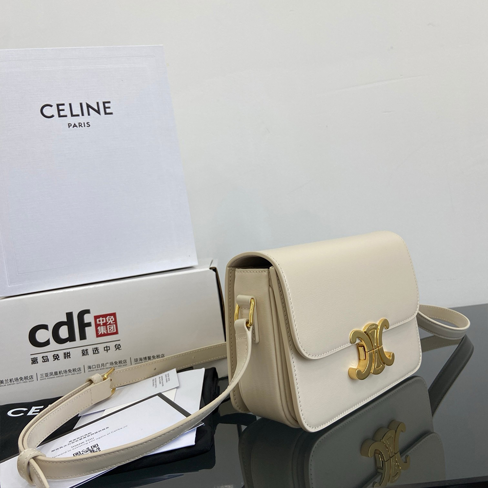 Teen Triomphe Bag in shiny calfskin
