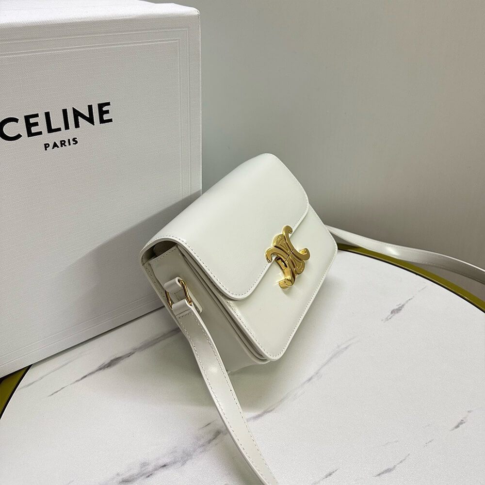 Teen Triomphe Bag in shiny calfskin
