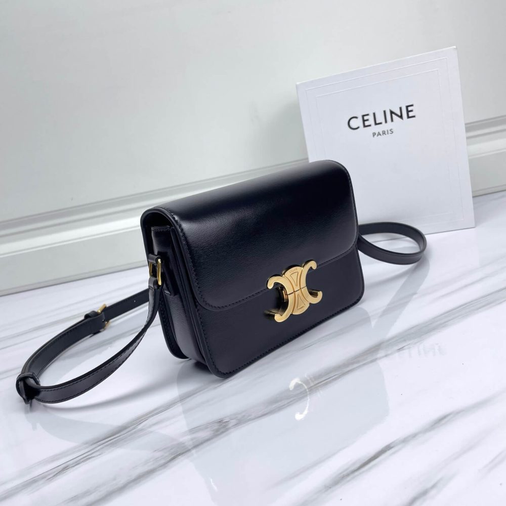 Teen Triomphe Bag in shiny calfskin