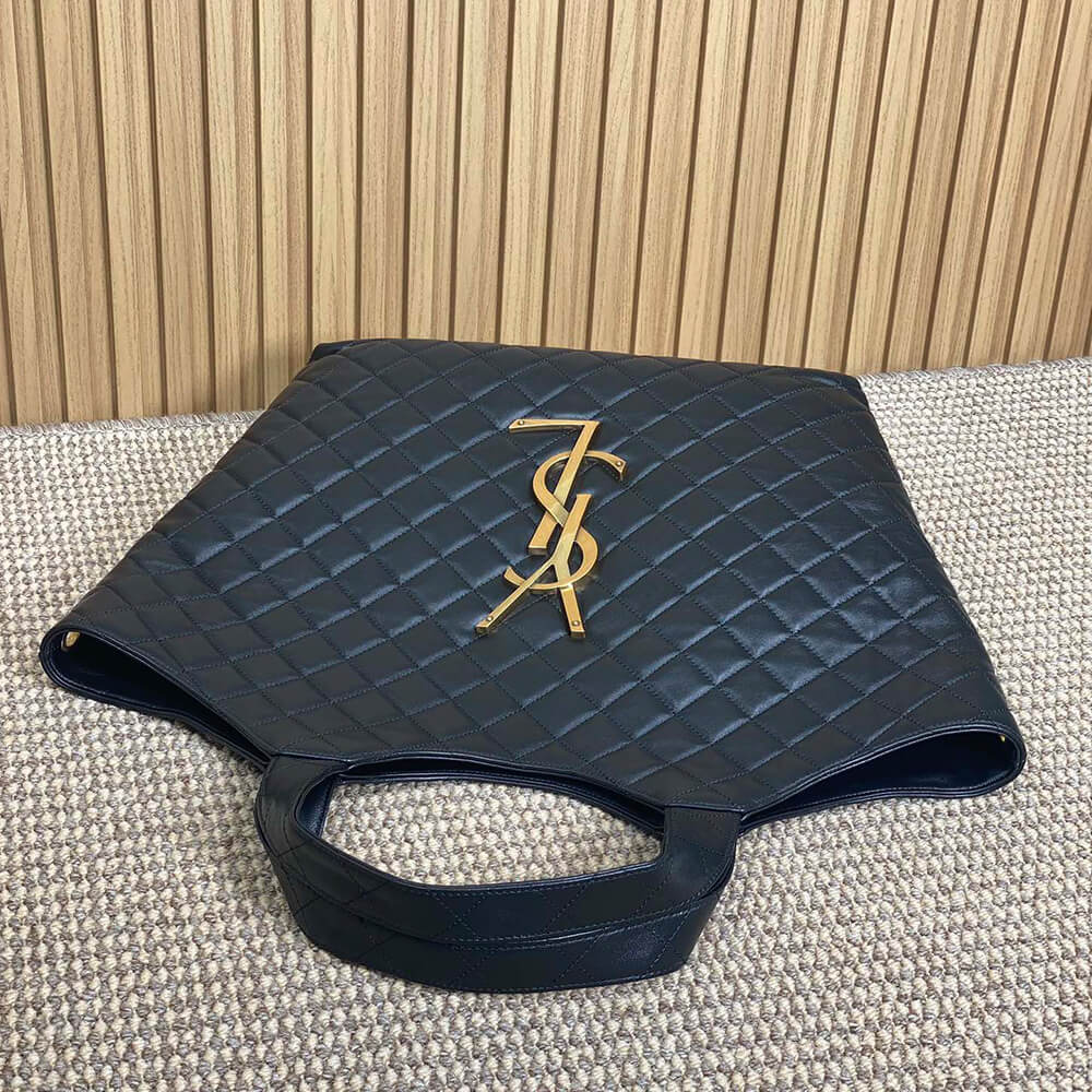 YSL ICARE MAXI SHOPPING BAG IN QUILTED LAMBSKIN
