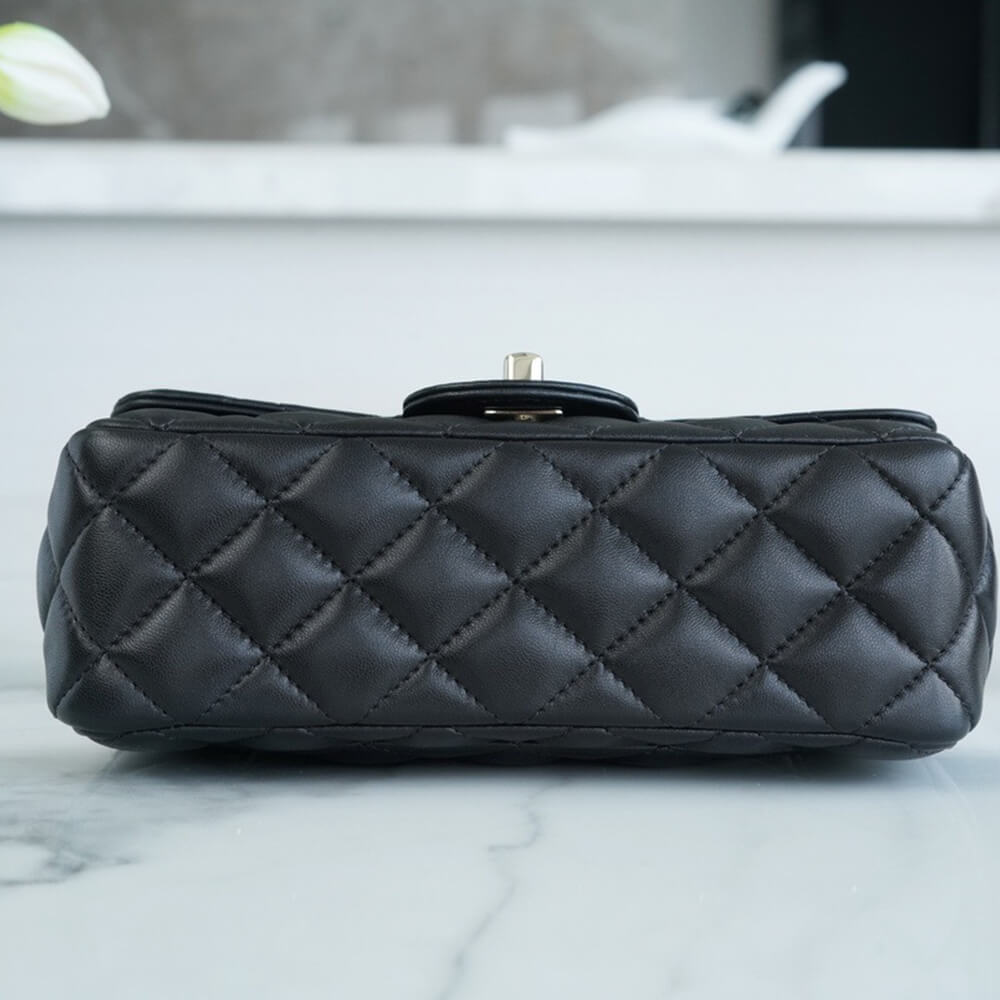 Ch*el mini flap with top handle